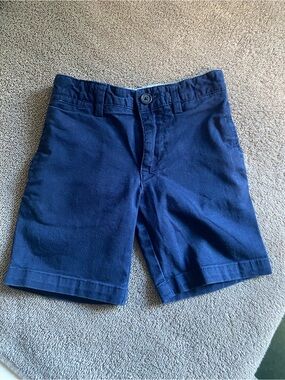 Polo by Ralph Lauren Navy Flat-Front Chino Shorts